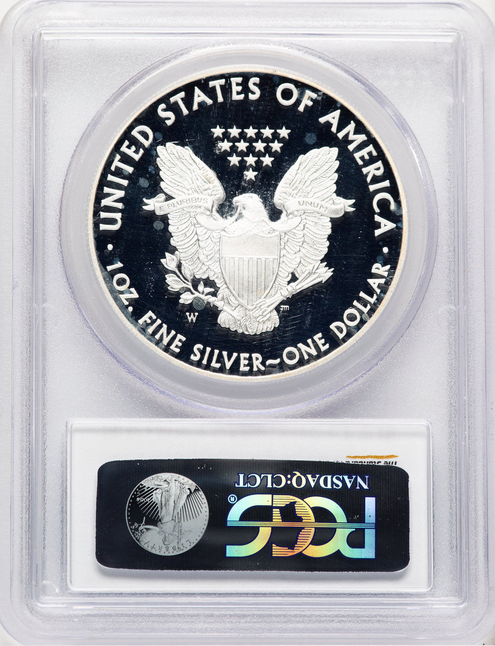 2014-W Proof Silver Eagle 1 oz Blue Gradient PCGS PR70