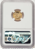 1990 Gold Eagle 1/10 oz Mike Castle NGC MS70