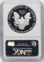 2007-W Proof Silver Eagle 1 oz ER Blue NGC PF70