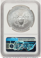 2012-W Burnished Silver Eagle 1 oz Mike Castle NGC MS70