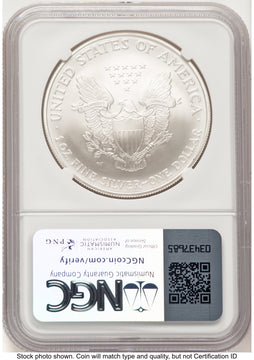 2006-W Burnished Silver Eagle 1 oz Jeff Garrett Red Book NGC MS70