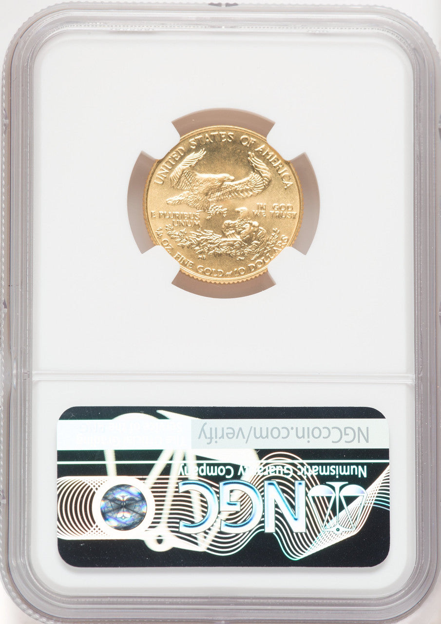 1987 Gold Eagle 1/4 oz Ron Harrigal NGC MS69