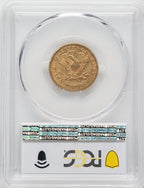 1873 $5 Closed 3 Liberty Half Eagle PCGS MS61