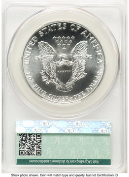 1989 Silver Eagle Non Designation CACG MS70