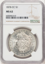 1878-CC Morgan Dollar NGC MS62 (760409002)