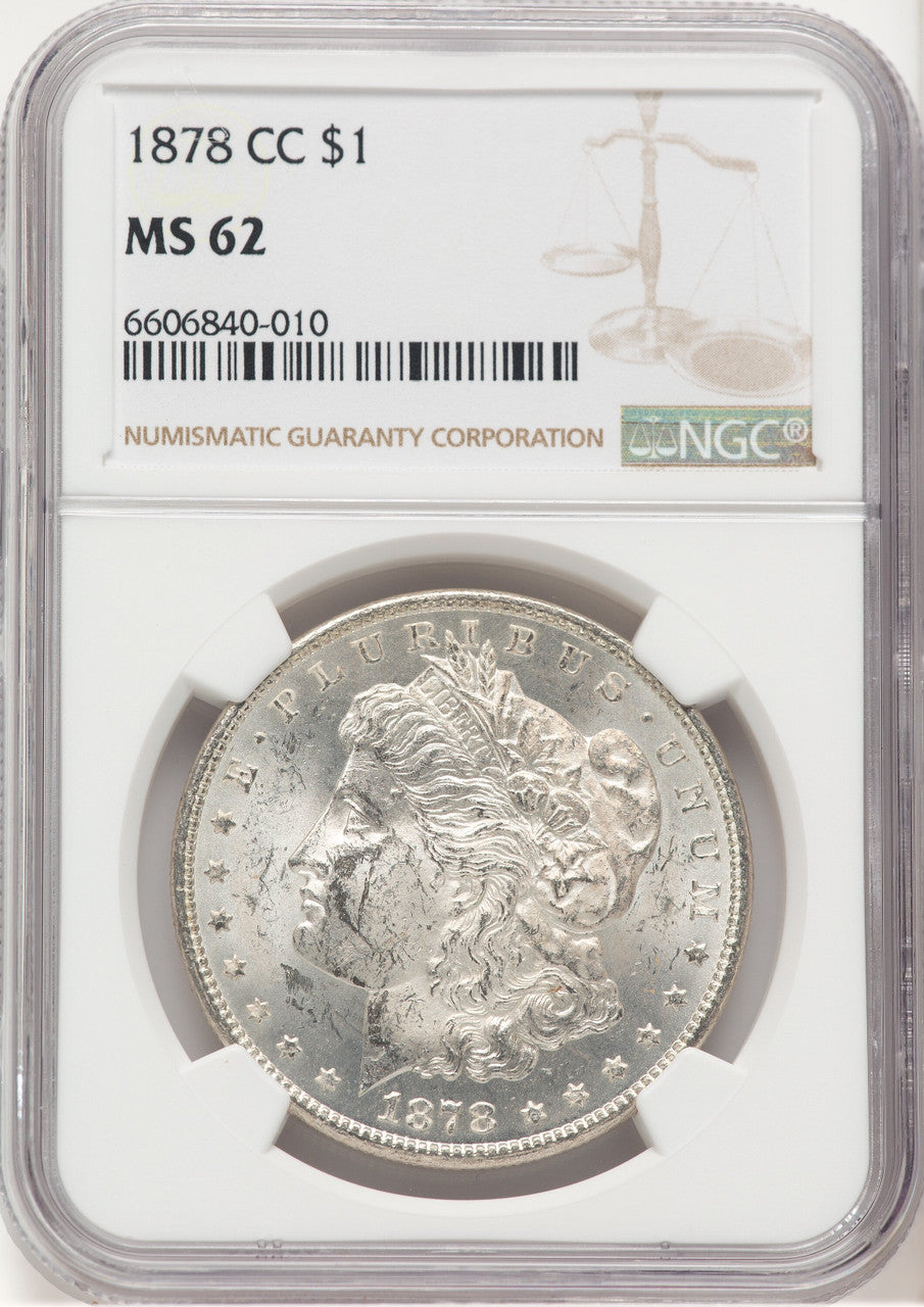 1878-CC Morgan Dollar NGC MS62 (760409002)