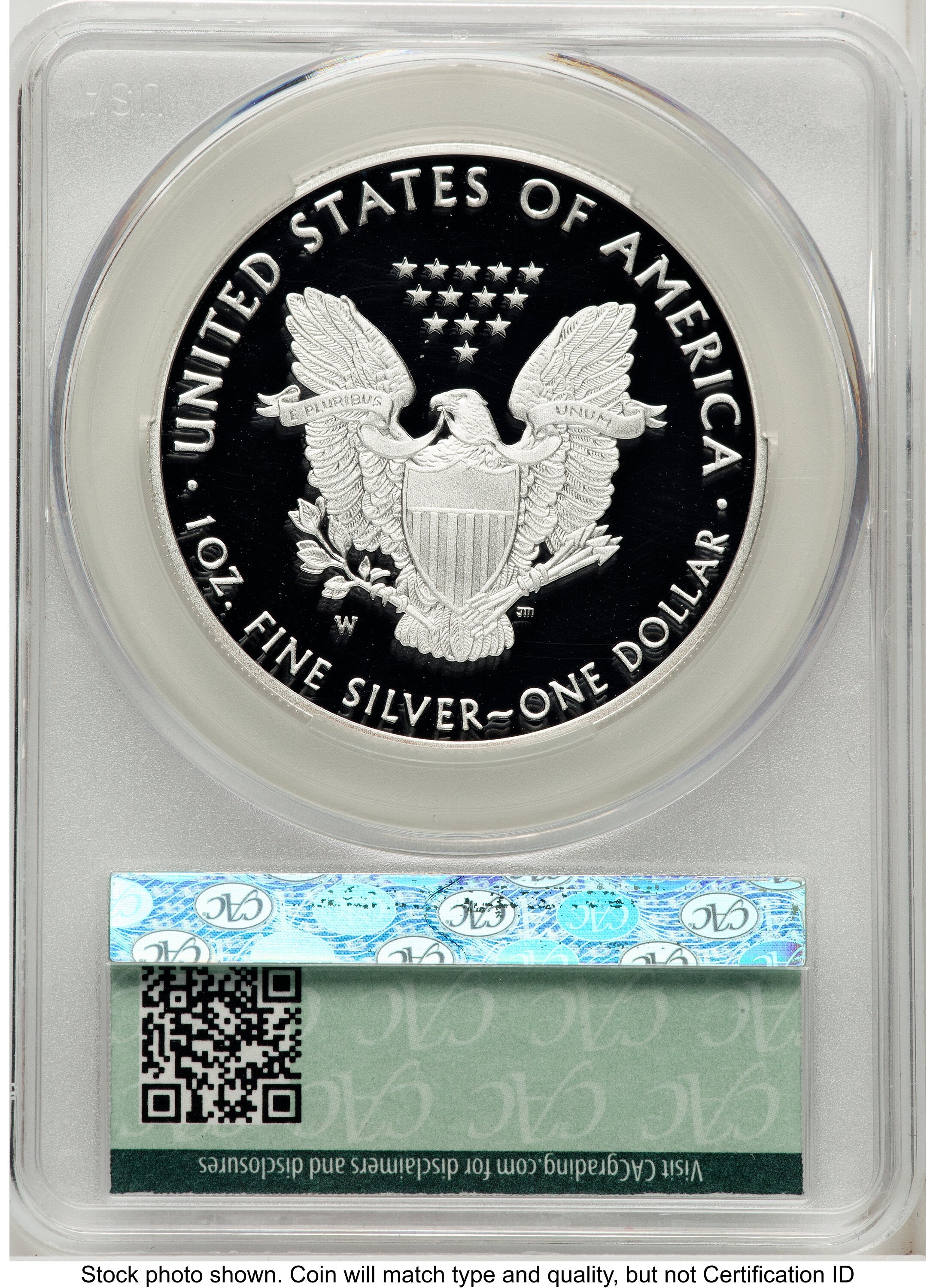 2020-W Proof Silver Eagle V75 Privy 1 oz Ron Drzewucki CACG PR70
