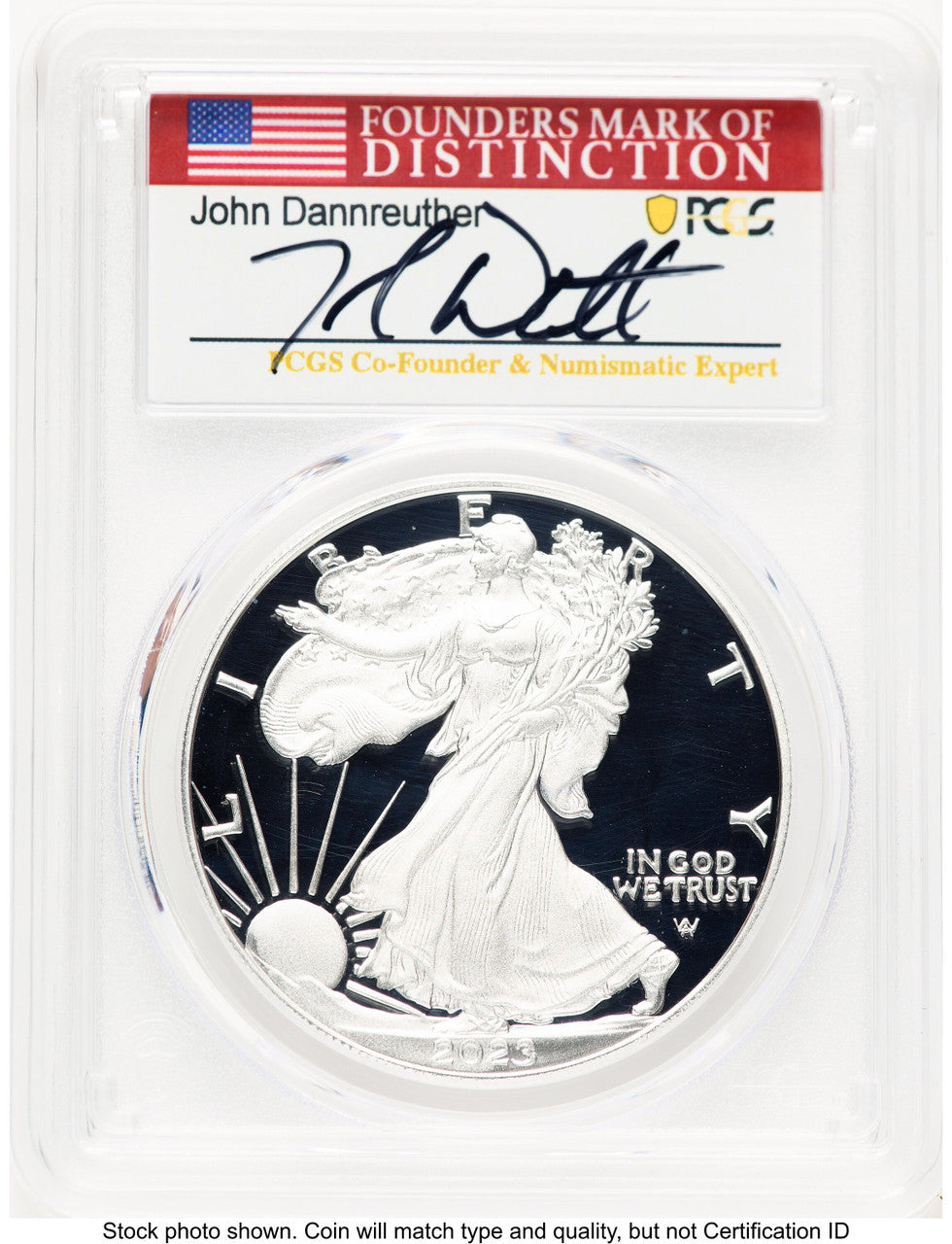 2023-W Proof Silver Eagle Congratulations Set 1 oz AR John Dannreuther PCGS PR70