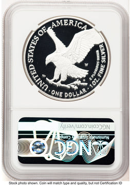 2023-W Proof Silver Eagle Congratulations Set 1 oz ER Kenneth Bressett Red Book NGC PF70