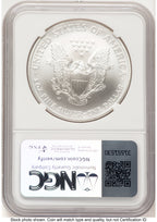 2007-W Burnished Silver Eagle 1 oz Jeff Garrett Red Book NGC MS70