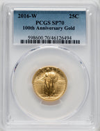 2016-W 10C-50C Gold Centennial Three Coin Set Modern Commemoratives PCGS MS70