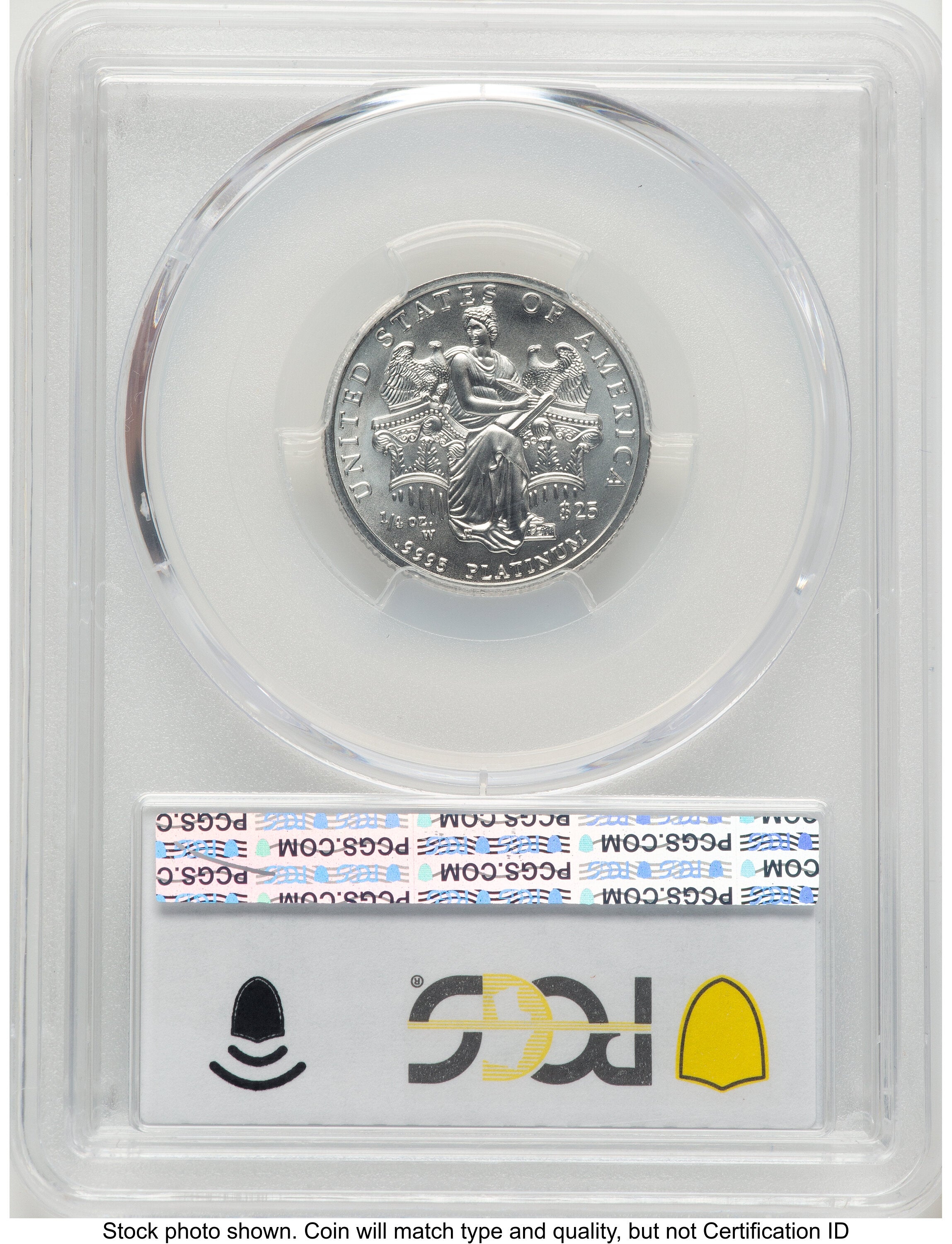 2006-W Burnished Platinum Eagle 1/4 oz FS Blue Gradient PCGS MS70