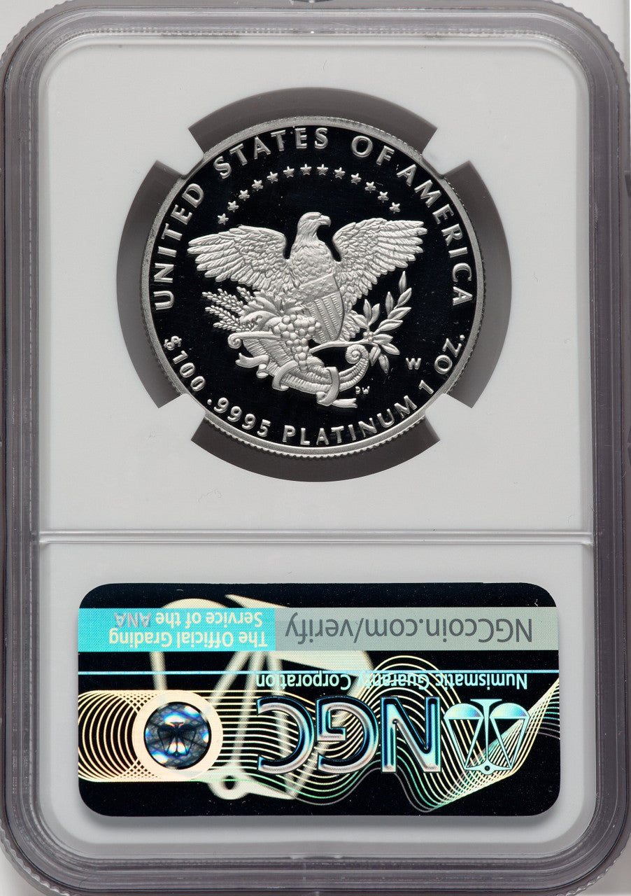 2005-W Proof Platinum Eagle 1 oz Mike Castle NGC PF70