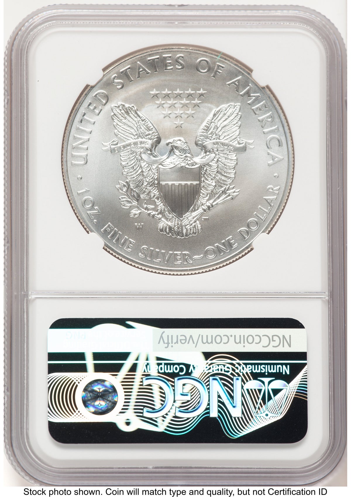2014-W Burnished Silver Eagle 1 oz Mike Castle NGC MS70