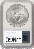 2013-W Burnished Silver Eagle 1 oz Jeff Garrett Red Book NGC MS70