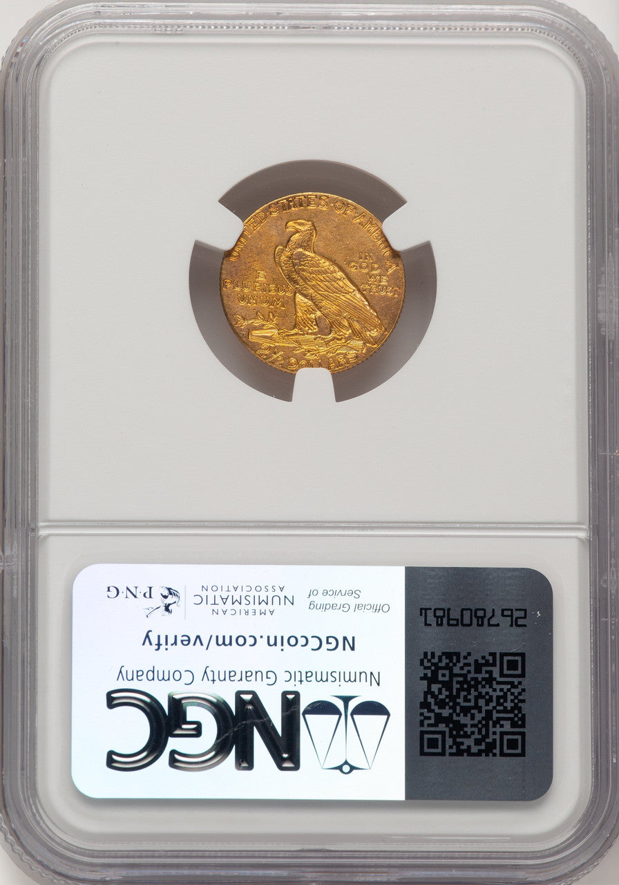 1911-D $2.50 Indian Quarter Eagle NGC MS62