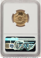 1990 Gold Eagle 1/4 oz Brown Label NGC MS70