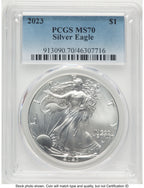 2023 Silver Eagle Blue Gradient PCGS MS70