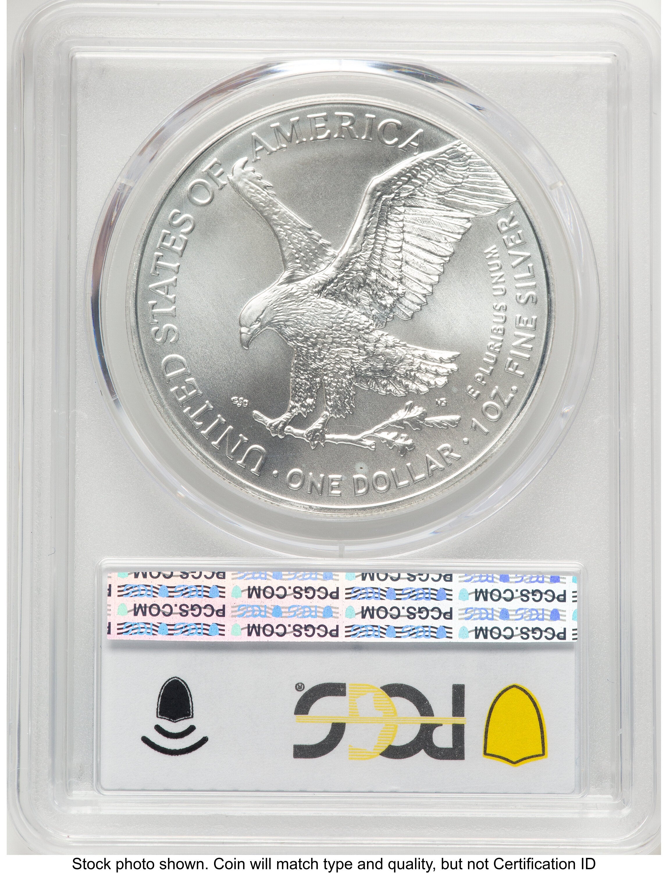 2023 Silver Eagle Blue Gradient PCGS MS70