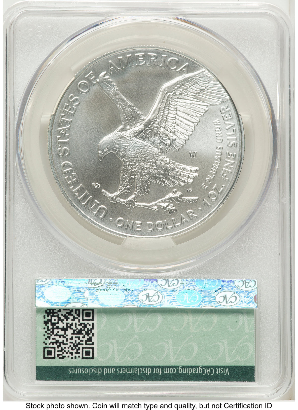 2023-W Burnished Silver Eagle 1 oz First Day Of Delivery CACG MS70