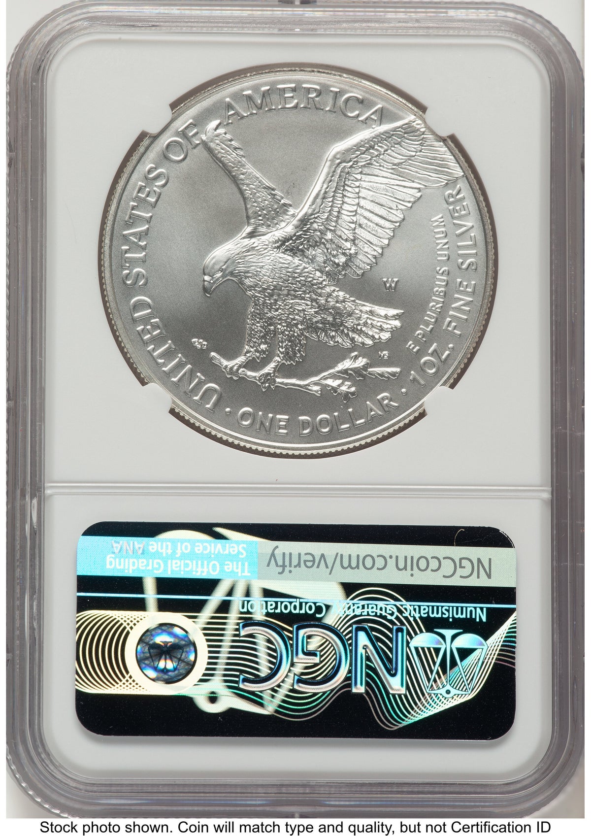 2023-W Burnished Silver Eagle 1 oz FDI Ron Harrigal NGC MS70