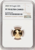 2023-W Proof Gold Eagle 1/10 oz Brown Label NGC MS70 (763419042)