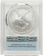 2022-W Burnished Silver Eagle 1 oz FS Flag PCGS MS70