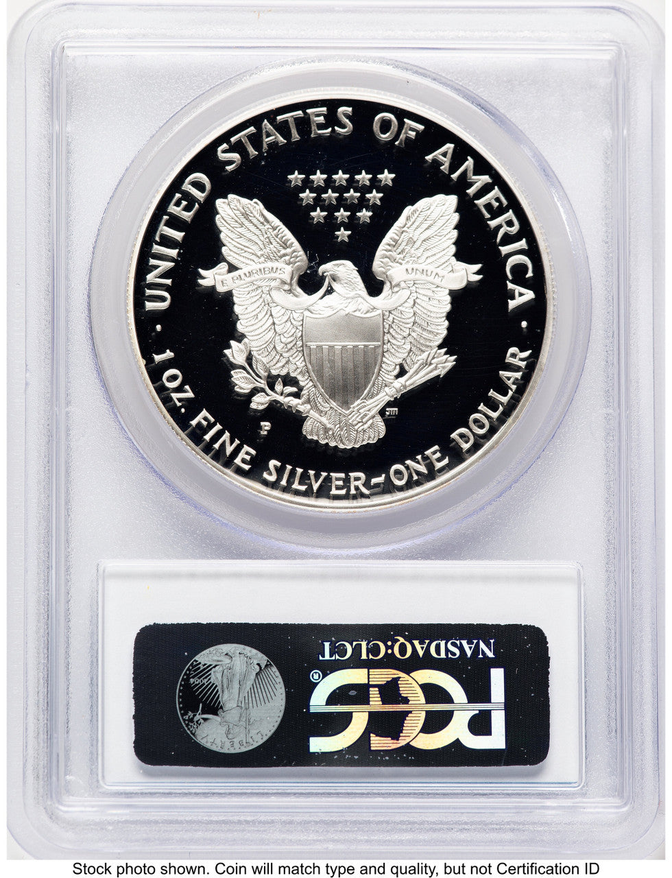 1997-P Proof Silver Eagle 1 oz Blue Gradient PCGS PR70