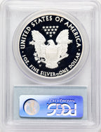 2008-W Proof Silver Eagle 1 oz Blue Label PCGS PR70