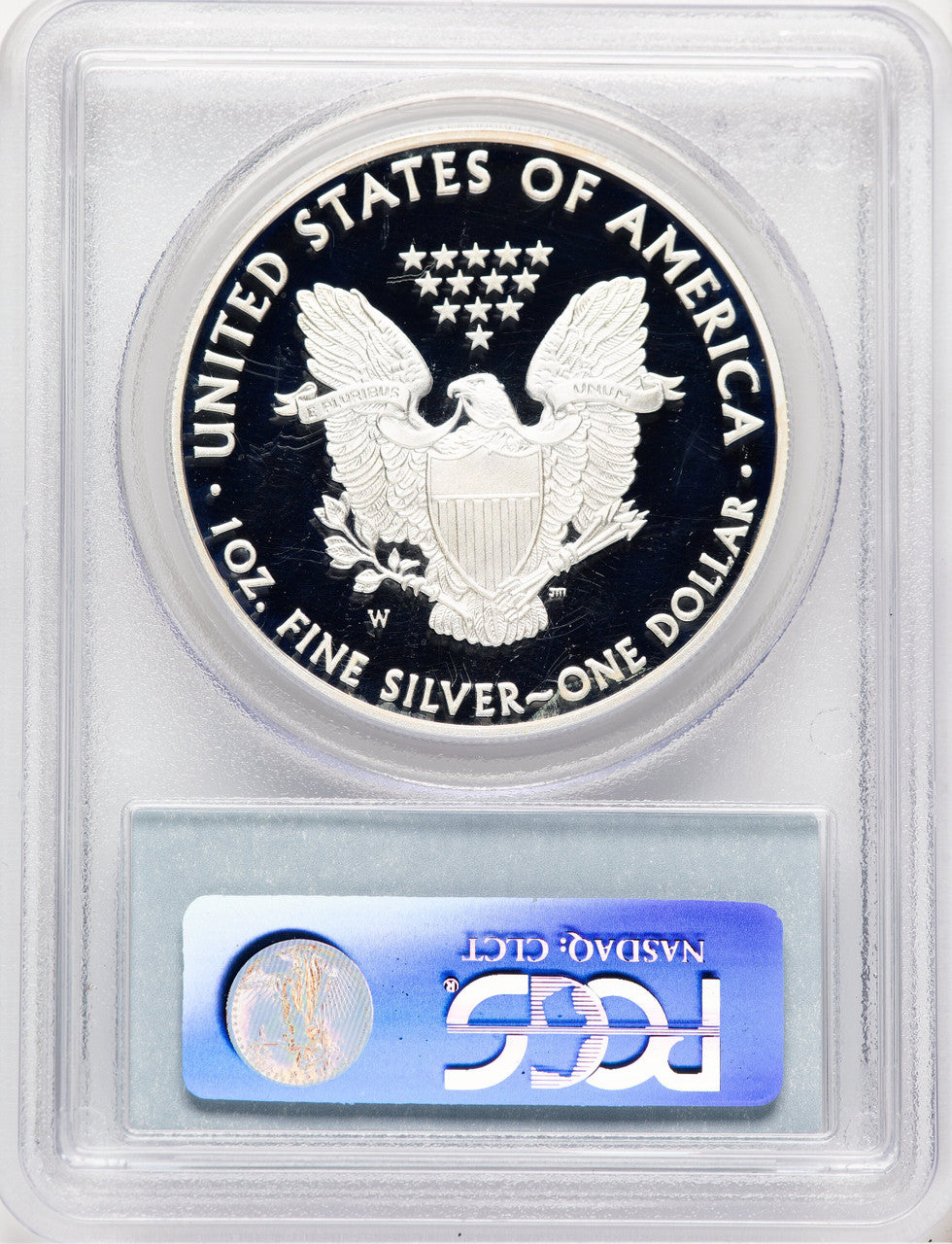 2008-W Proof Silver Eagle 1 oz Blue Label PCGS PR70