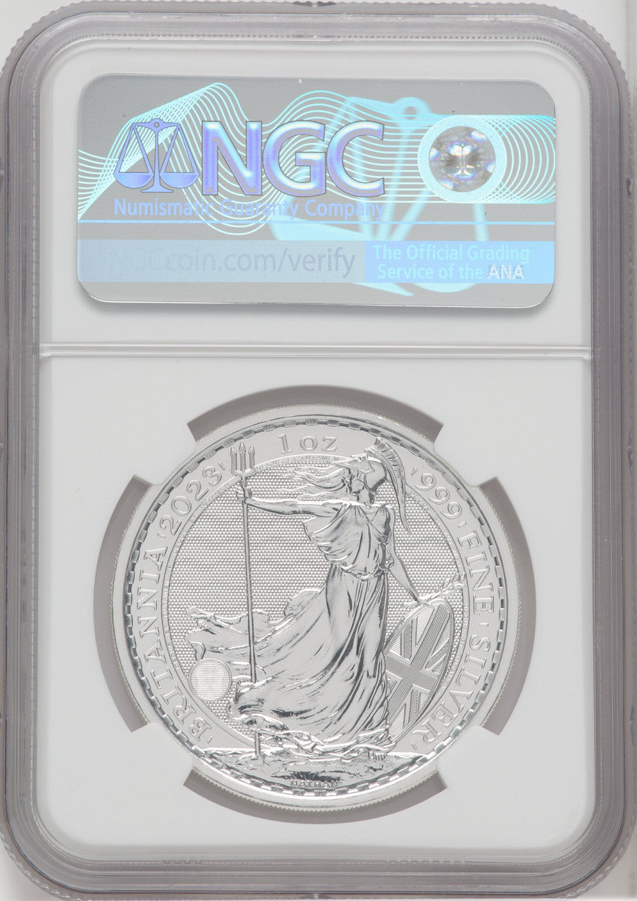 2023 G.Britain G£100 Britannia-QE Obverse 5-Coin Set One of Last 500 Struck NGC MS70