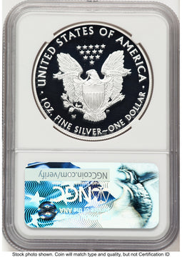 2017-W Proof Silver Eagle 1 oz NGC PF70 Ed Moy