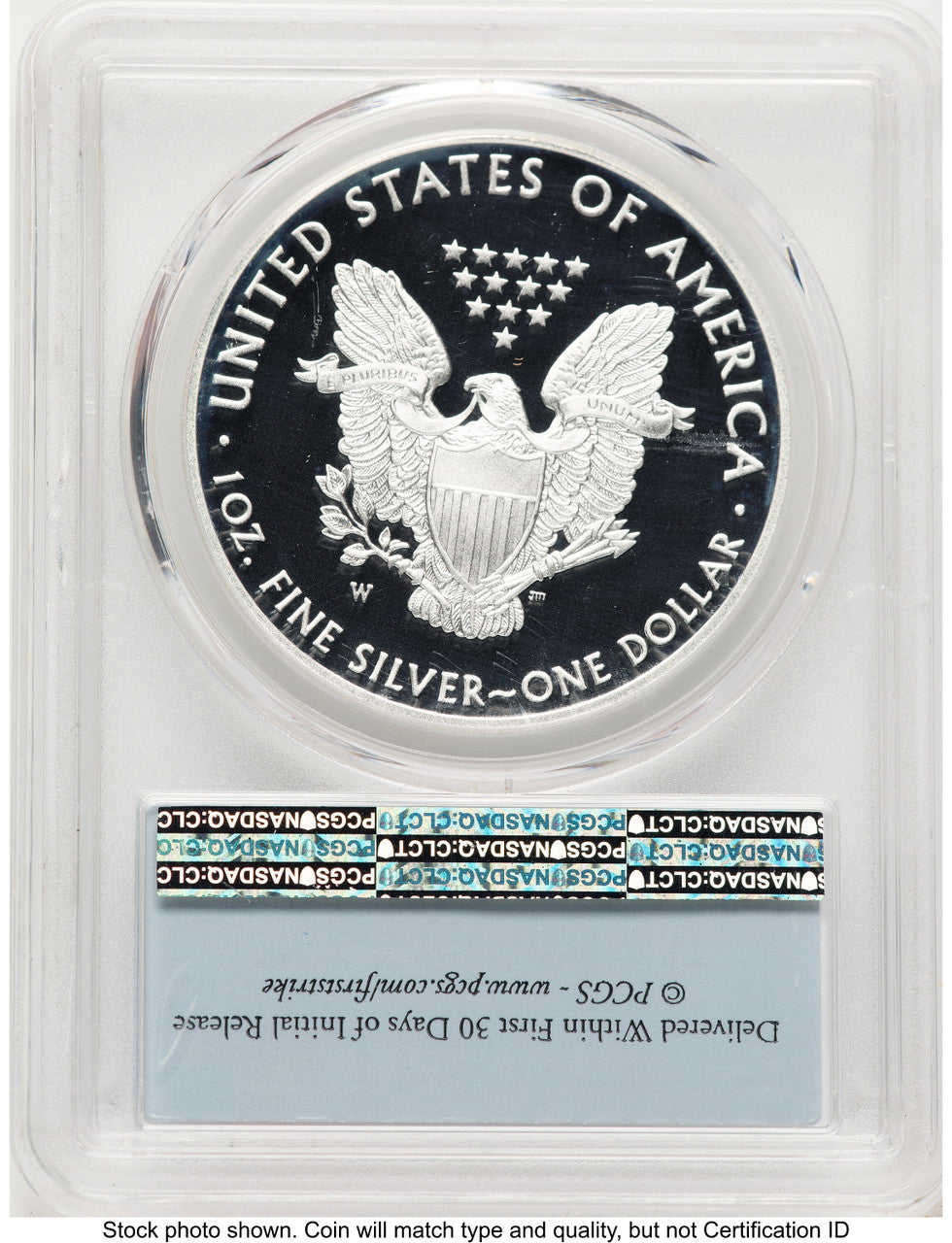 2017-W Proof Silver Eagle 1 oz FDI FS Flag PCGS PR70