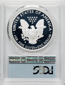 2018-S Proof Silver Eagle 1 oz FDI Flag PCGS PR70