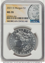 2021-D Morgan Dollar Morgan Label NGC MS70