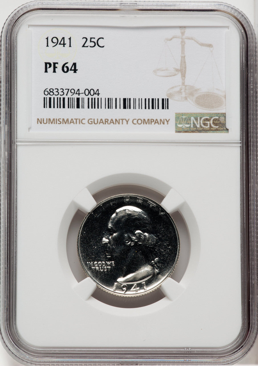 1941 1C-50C Proof Set Proof Sets NGC PF64-67