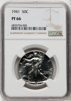 1941 1C-50C Proof Set Proof Sets NGC PF64-67