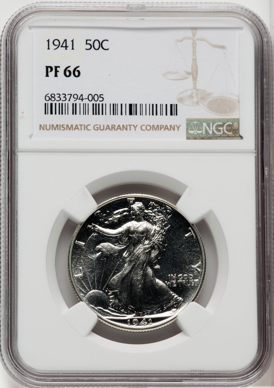1941 1C-50C Proof Set Proof Sets NGC PF64-67