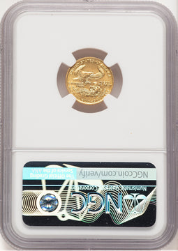1987 Gold Eagle 1/10 oz Don Everhart NGC MS69