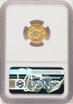 1987 Gold Eagle 1/10 oz Don Everhart NGC MS69