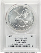 2023 Silver Eagle FS David Hall PCGS MS70