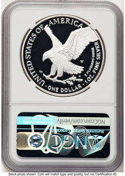 2022-W Proof Silver Eagle Congratulations Set 1 oz FDI Michael Gaudioso NGC PF70