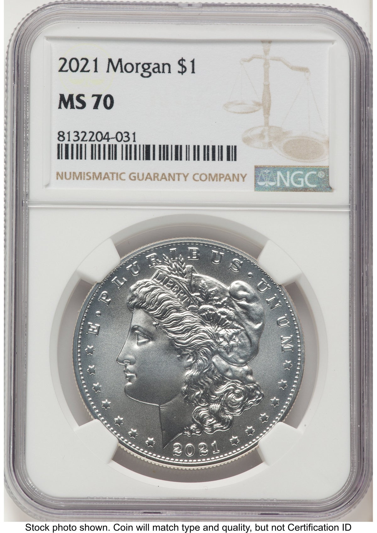 2021 Morgan Dollar Brown Label NGC MS70