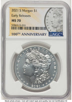 2021-S Morgan Dollar ER Morgan Label NGC MS70