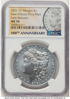 2021-O Privy Morgan Dollar ER Morgan Label NGC MS70
