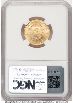 2008-W Burnished Gold Eagle 1/4 oz 0.25 oz Jeff Garrett Red Book NGC MS70
