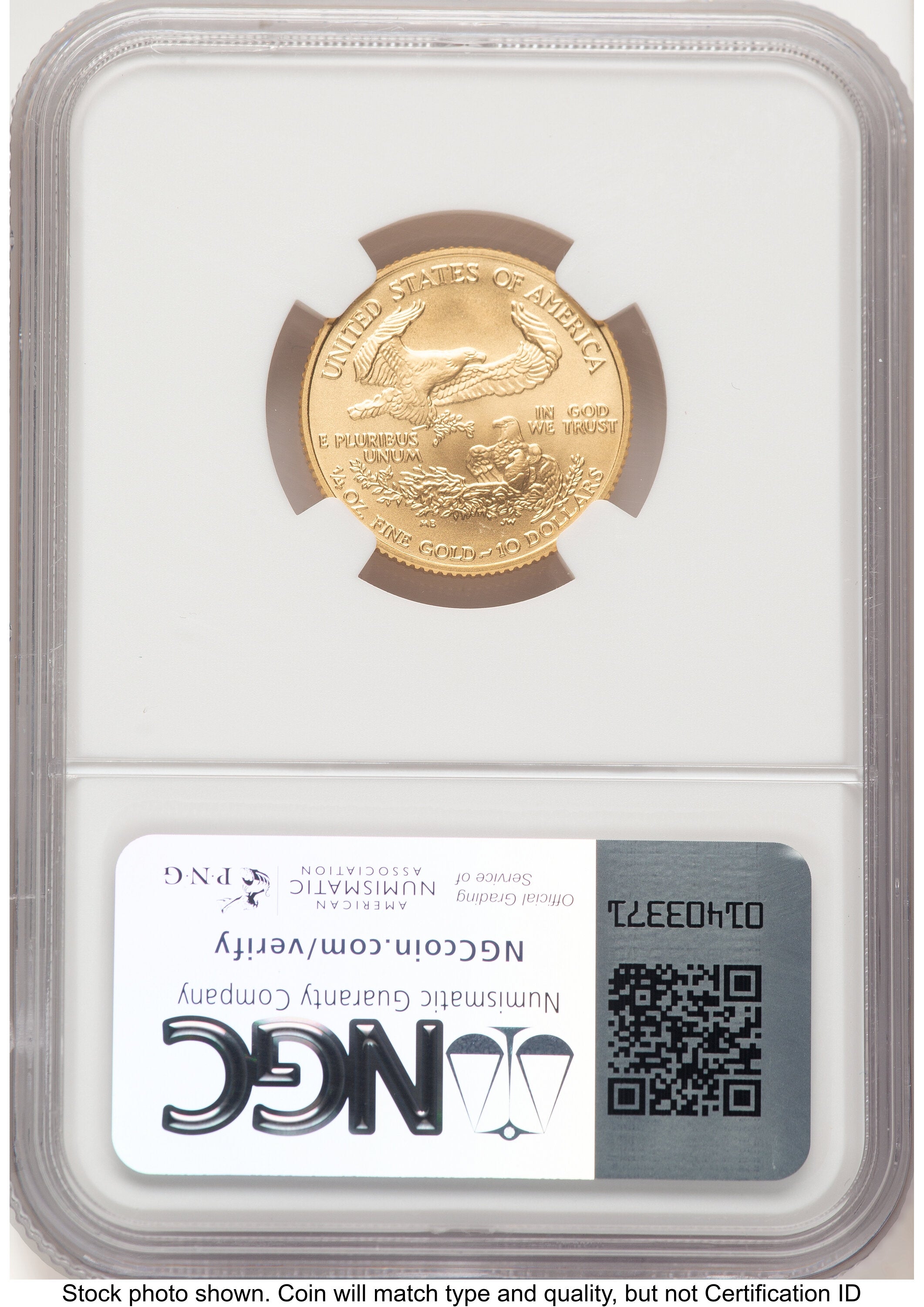 2008-W Burnished Gold Eagle 1/4 oz 0.25 oz Jeff Garrett Red Book NGC MS70