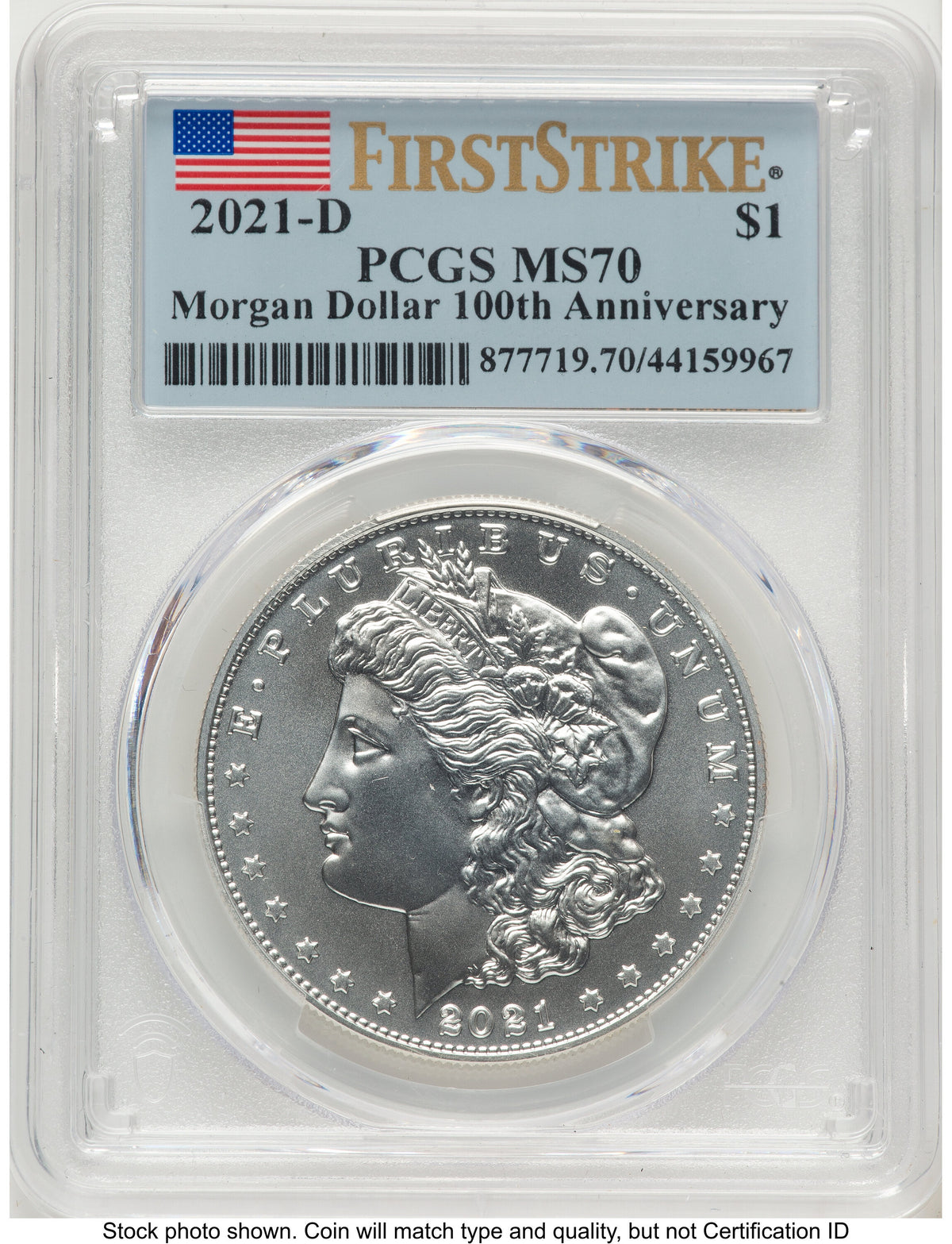2021 6 Coin Morgan & Peace Dollar Set FS Flag PCGS MS70