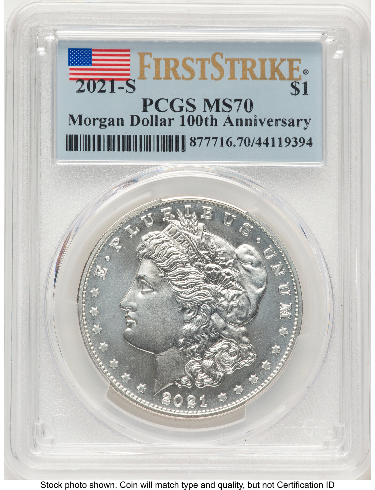 2021 6 Coin Morgan & Peace Dollar Set FS Flag PCGS MS70