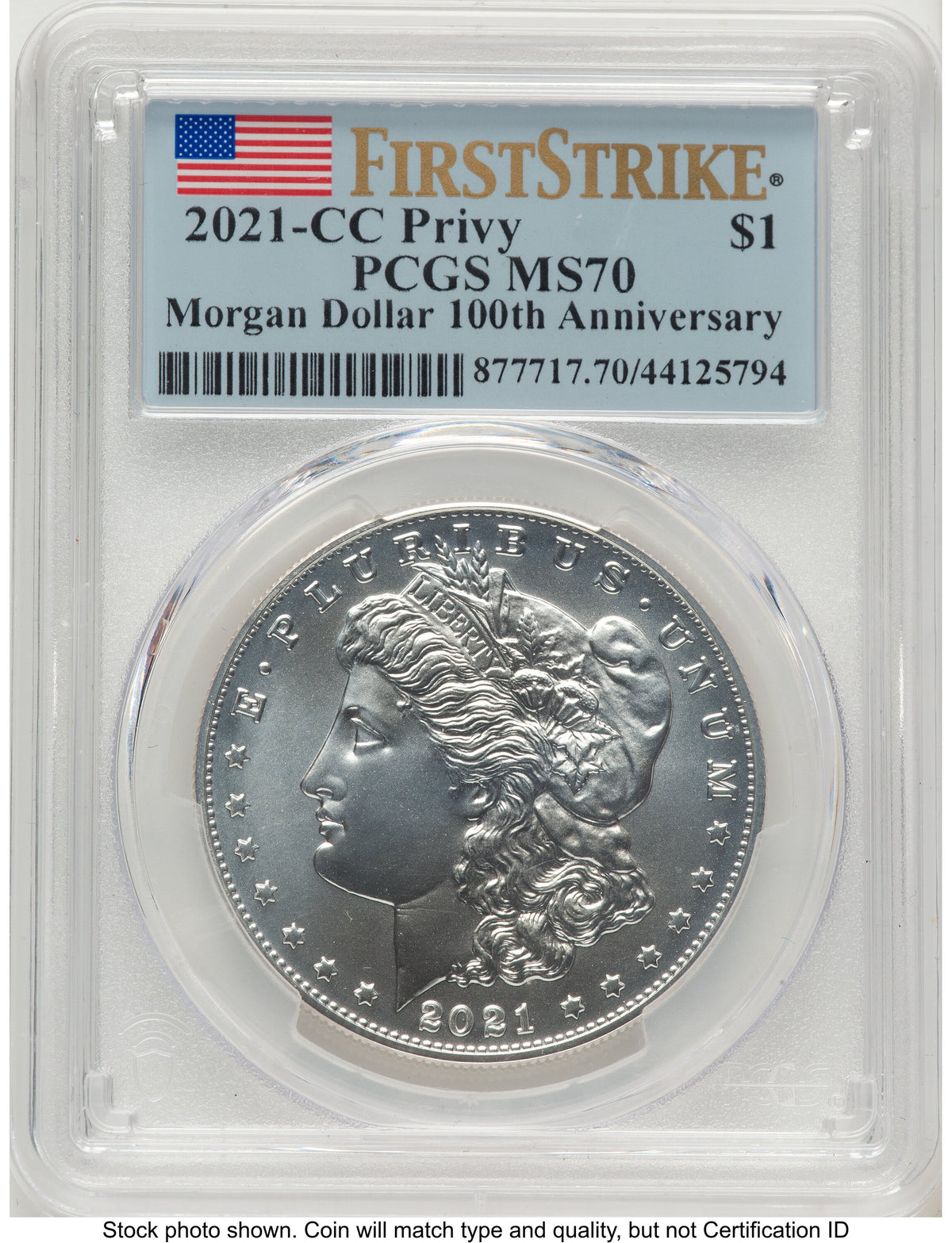 2021 6 Coin Morgan & Peace Dollar Set FS Flag PCGS MS70